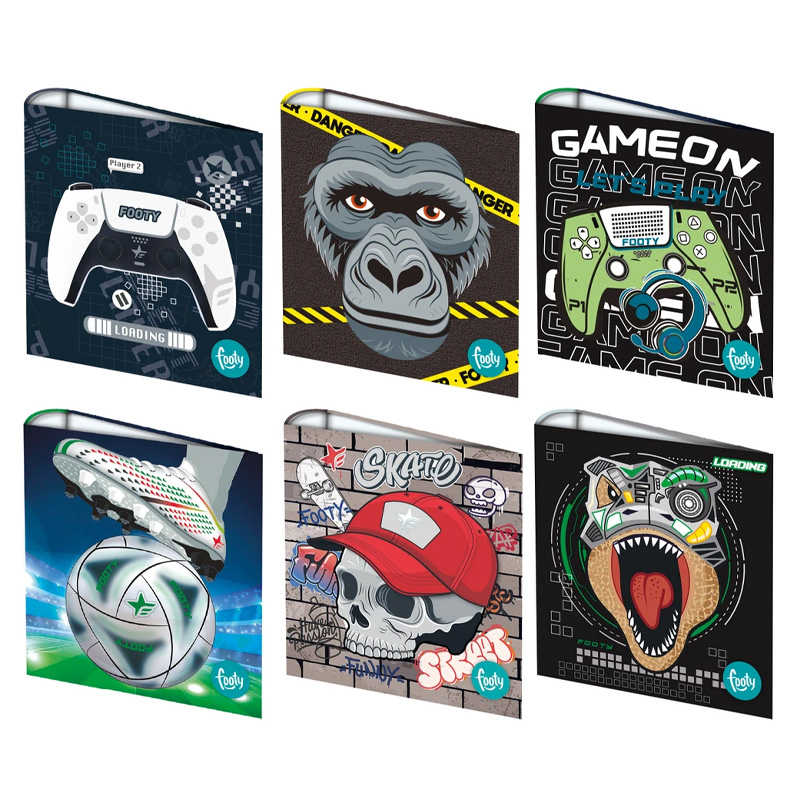  CARPETA ESCOLAR INKDROP 3X40 FOOTY BOYS II-III