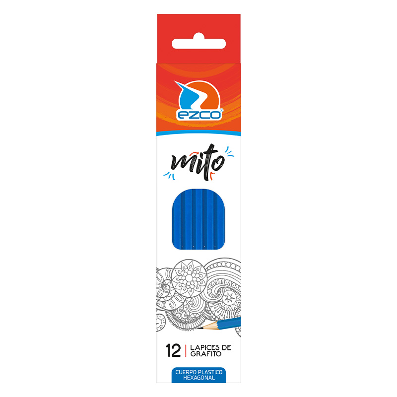  LAPIZ GRAFITO EZCO MITO 2HB X12