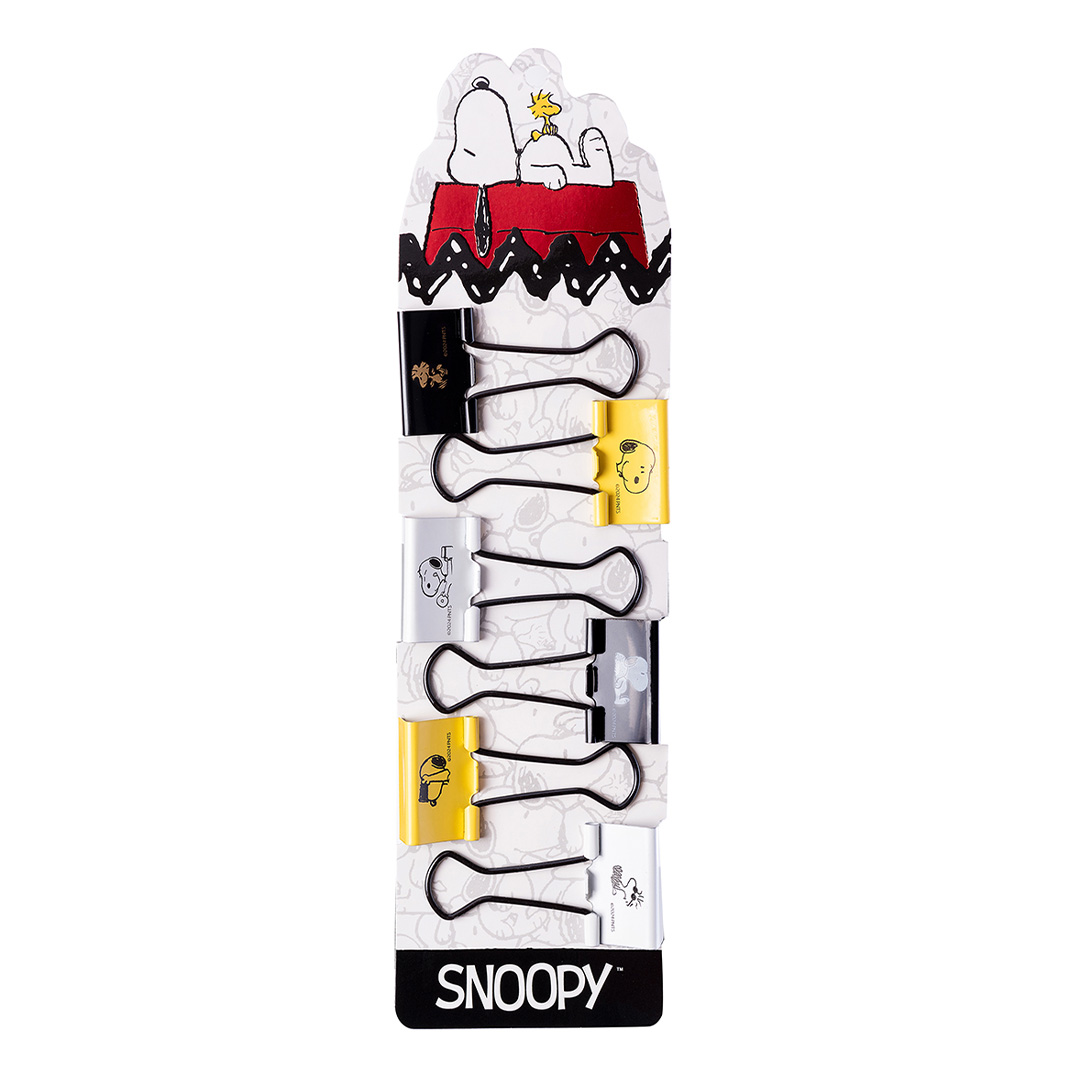  CLIPS BINDER MOOVING 25MM SNOOPY X6