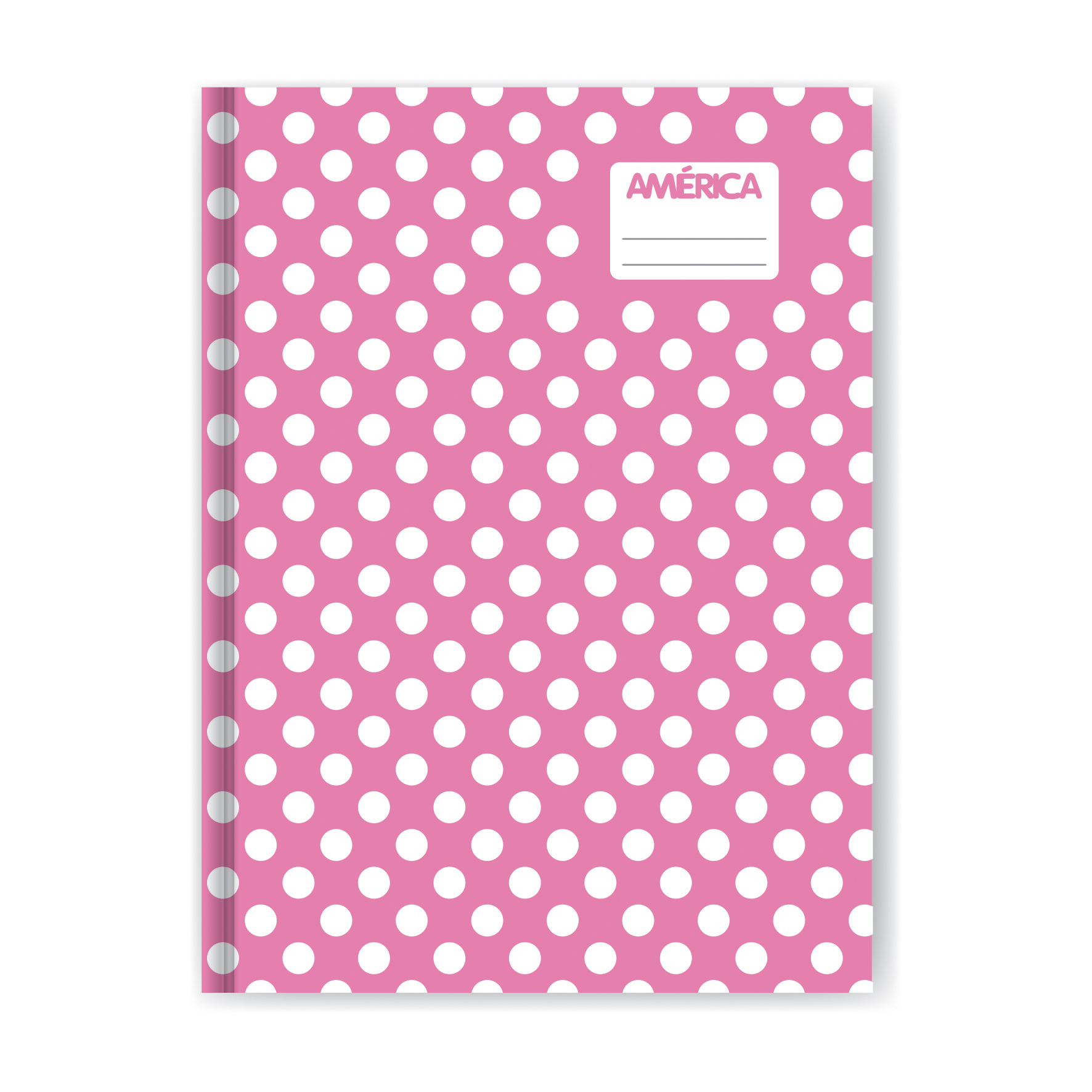  CUADERNO AMERICA 16X21 TAPA CARTON LUNAR  ROSA 42 HOJAS RAYADO