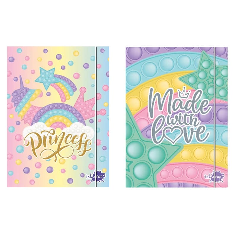  CARPETA 3 SOLAPAS OFICIO INKDROP POP IT PASTEL II