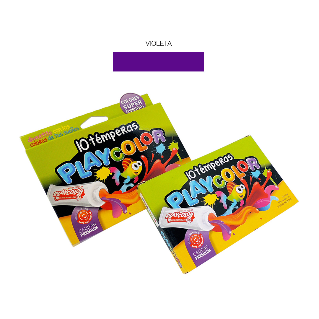  TEMPERA PLAYCOLOR 8MM X10 VIOLETA