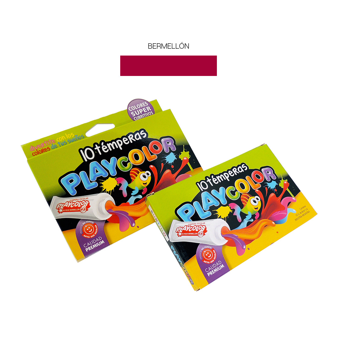  TEMPERA PLAYCOLOR 8MM X10 BERMELLON