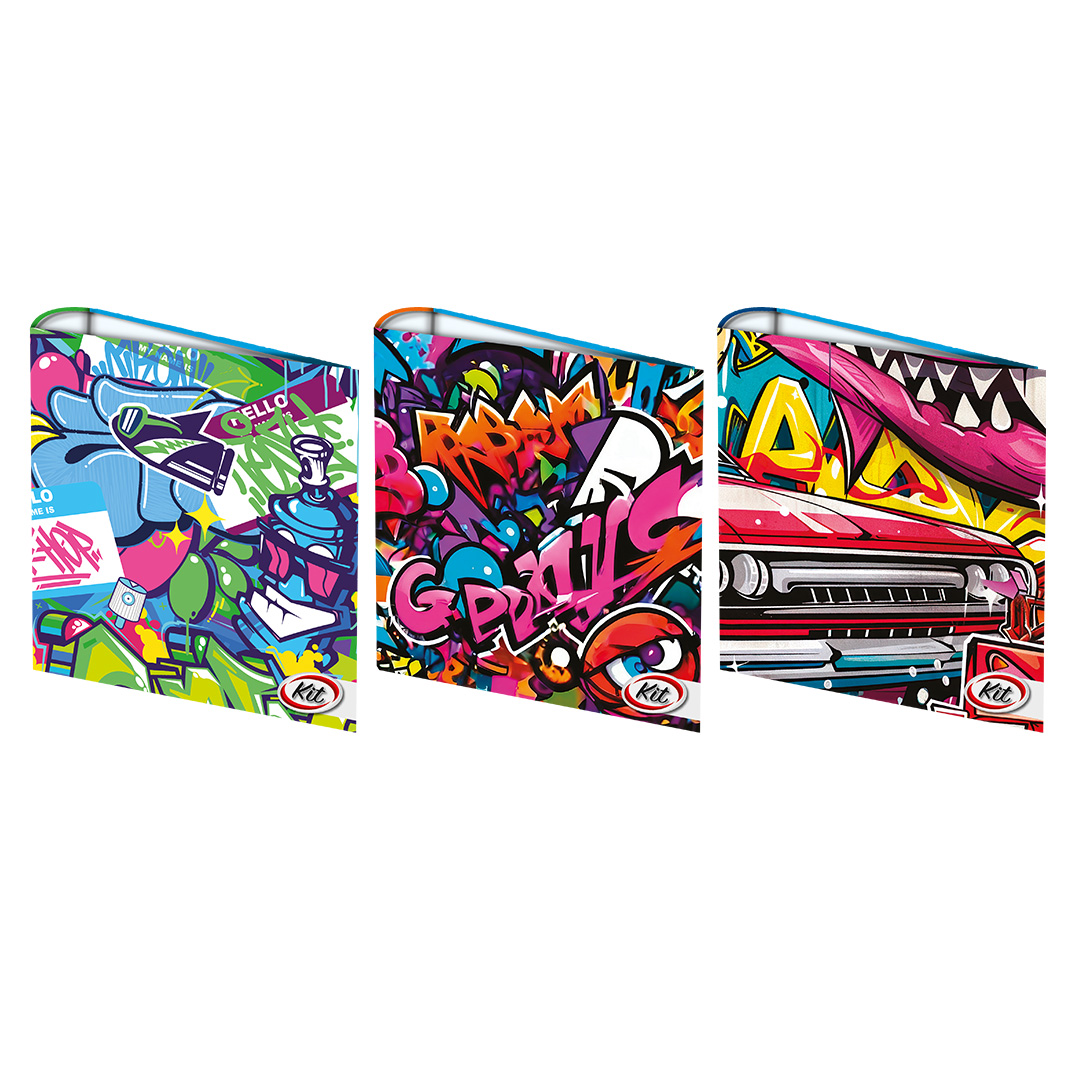  CARPETA ESCOLAR KIT 3X40 GRAFITTI