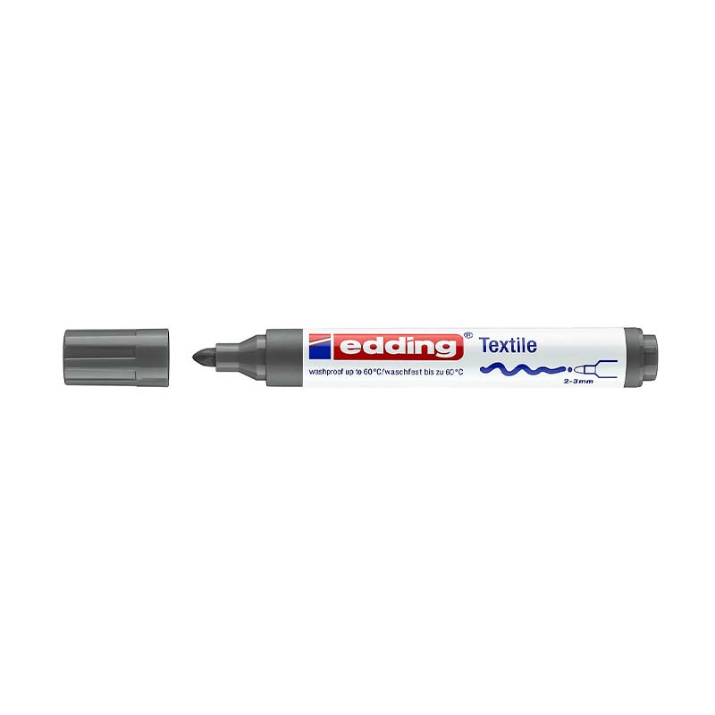  MARCADOR PARA TELA EDDING PUNTA GRUESA;
E-4500 X1 GRIS
