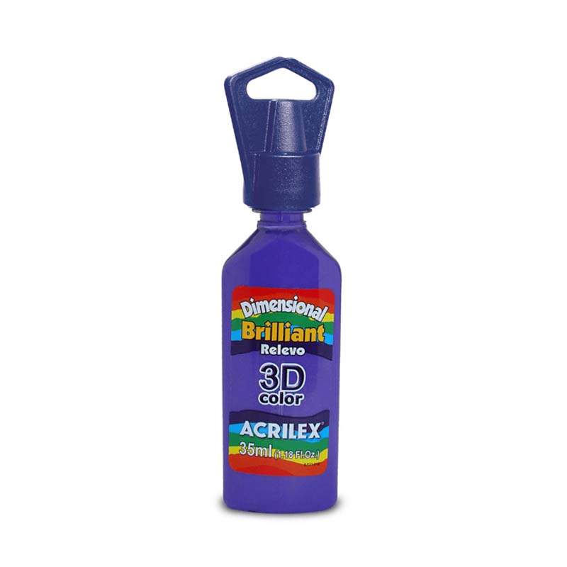  DIMENSIONAL RELIEVE 3D BRILLANT ACRILEX 35ML VIOLETA COBALTO