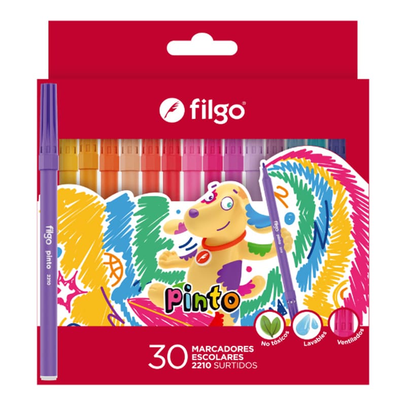  MARCADOR ESCOLAR FILGO PINTO 2210 X30
