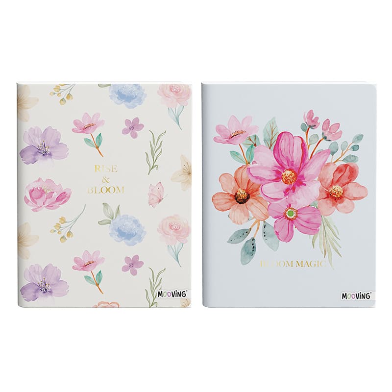  CUADERNO MOOVING 16X21 TAPA FLEXIBLE;
COSIDO HILO 48H GARDEN