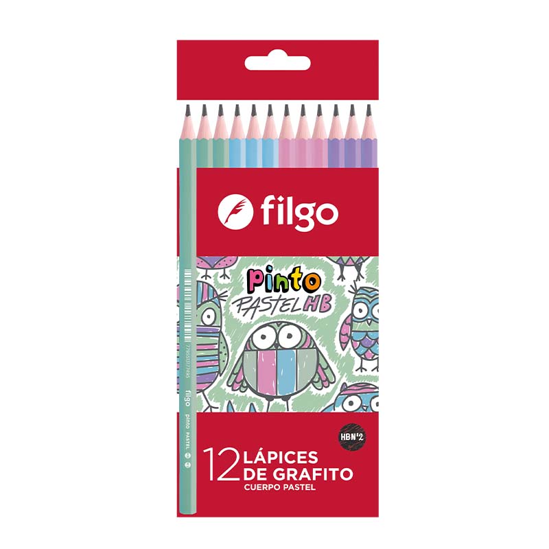  LAPIZ GRAFITO FILGO PINTO HB PASTEL X12