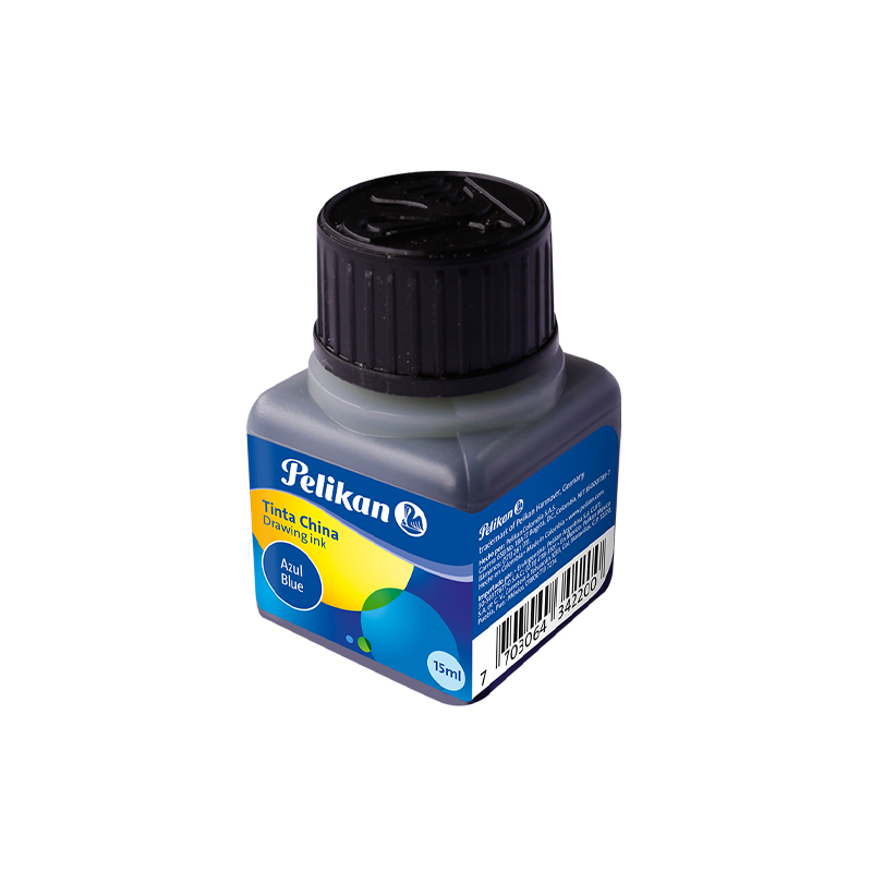  TINTA CHINA PELIKAN 15CC AZUL