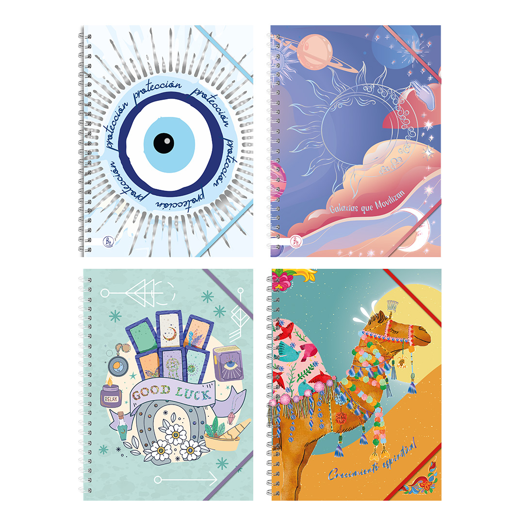  CUADERNO REYSA 20X28 TAPA DURA BIG  UNIVER 100 HOJAS RAYADO SURT