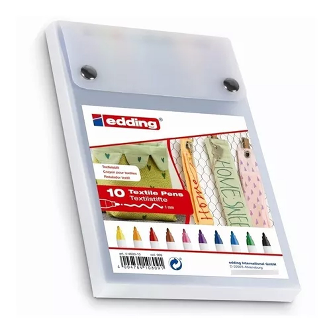  MARCADOR PARA TELA EDDING FINO E-4600X10 SURTIDO