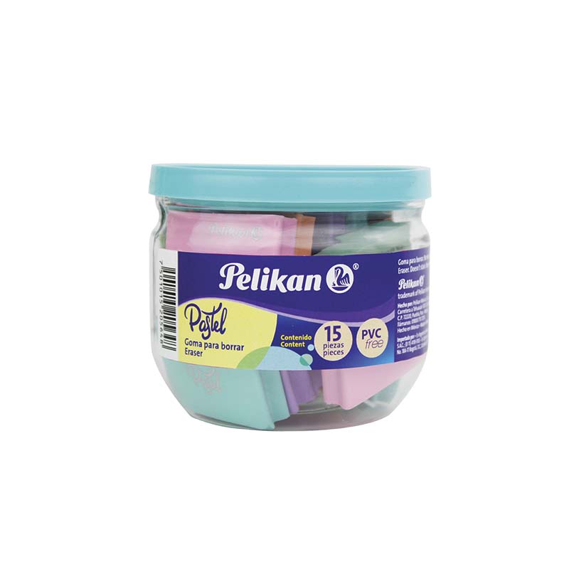  GOMA PELIKAN PASTEL POTE X 15