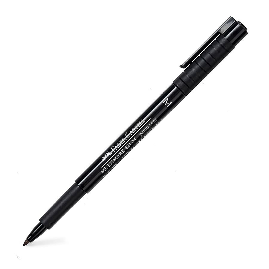  MARCADOR FABER MULTIMARK 421 MEDIA NEGRO  X12