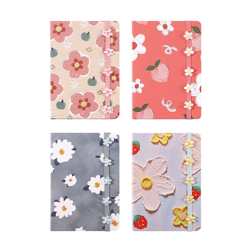  LIBRETA A5 MULTIPAPER 3D PATCH FLOWER80GR 96 HOJAS RAYADO PACK X12