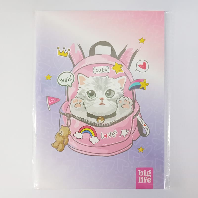  CUADERNO PPR 16X21 TAPA FLEXIBLEABROCHADO GATITO 1