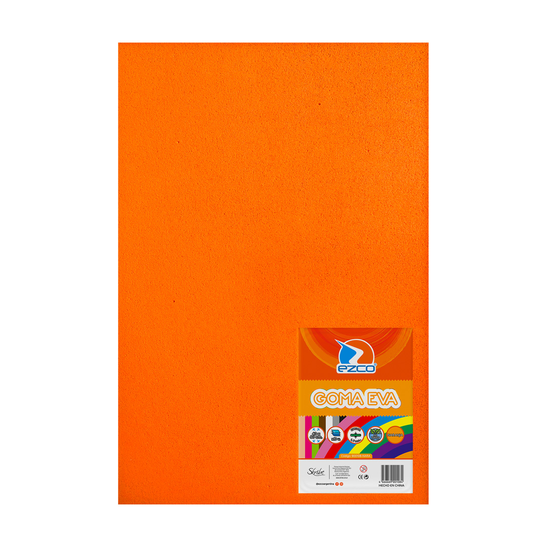  GOMA EVA EZCO 40X60 X10 NARANJA 1.7MM