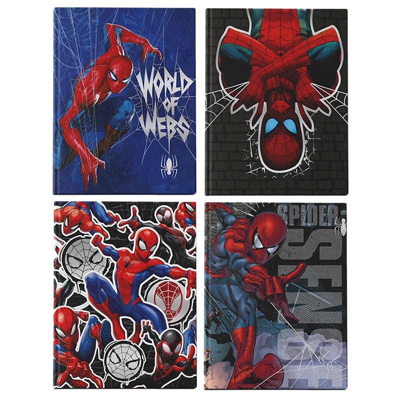  CUADERNO MOOVING 16X21 TAPA DURA COSIDO;
48H SPIDERMAN