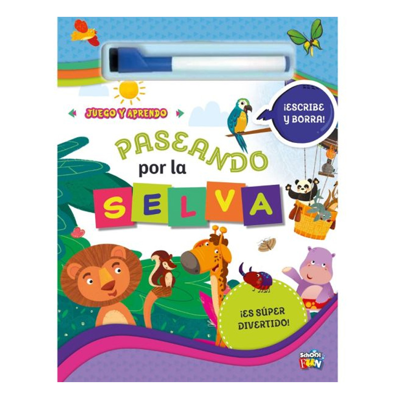  LIBRO PLOW JUEGO Y APRENDO PASEANDO POR  LA SELVA