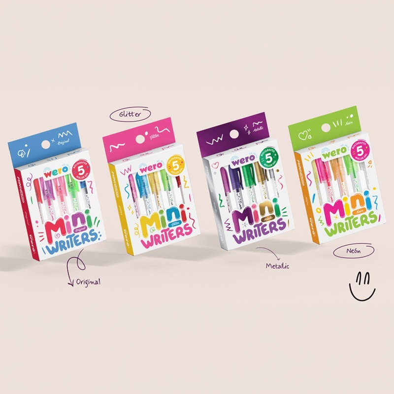  ROLLER GEL WERO MINI PENS SURTIDOS X5COLORES PACK X20 (FLUO PASTEL METAL)