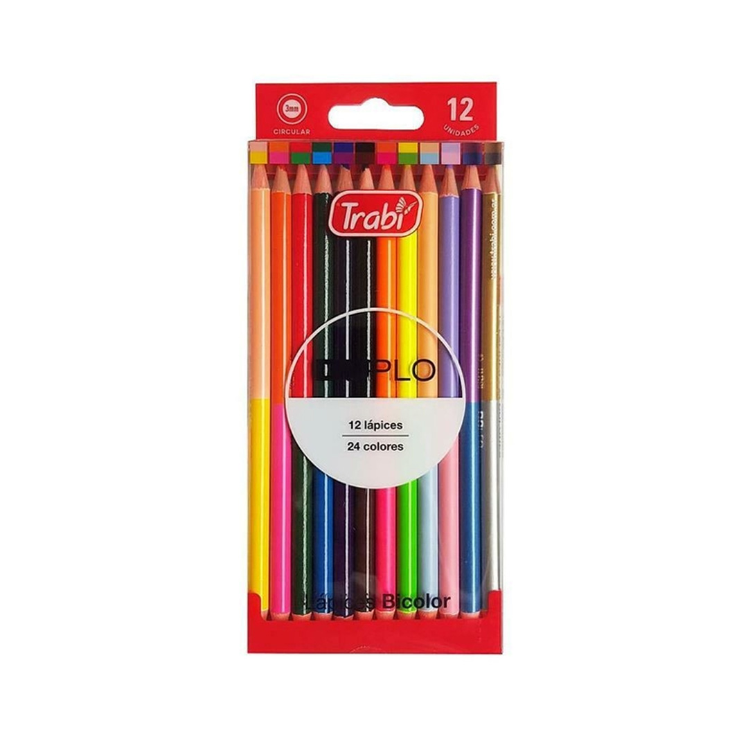  LAPIZ COLOR TRABI DUPLO X12-24