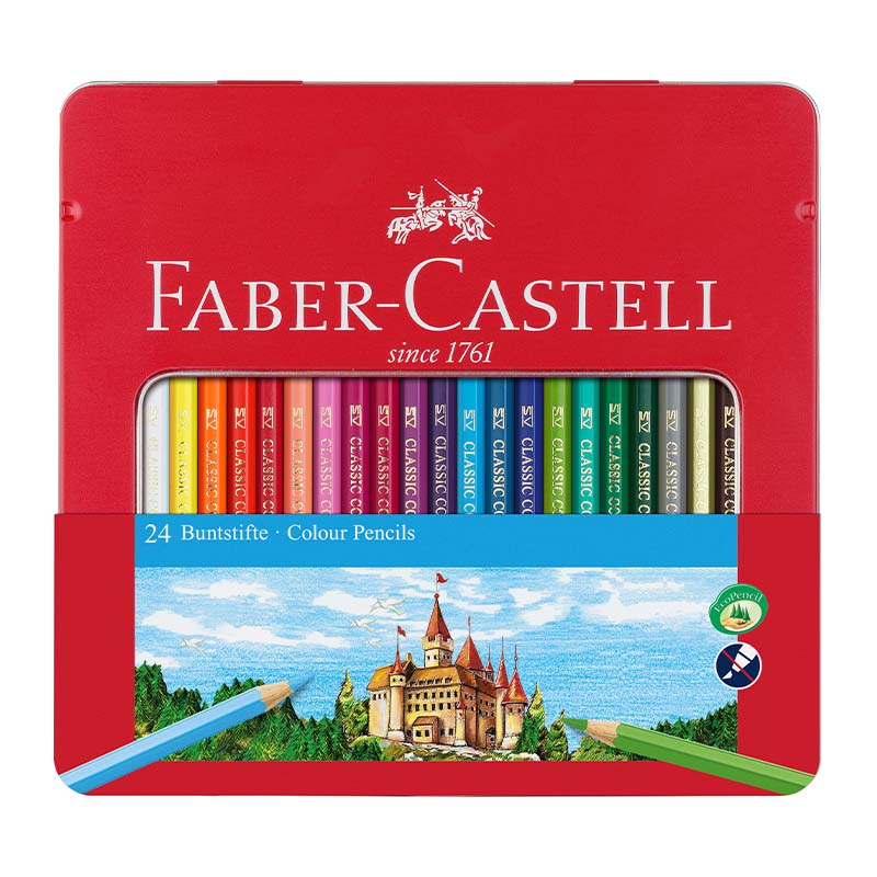  LAPIZ COLOR FABER ECOLAPIZ LATA X24  NUEVO
