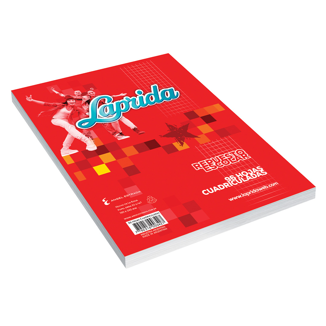  REPUESTO LAPRIDA N3 96 HOJAS  CUADRICULADO