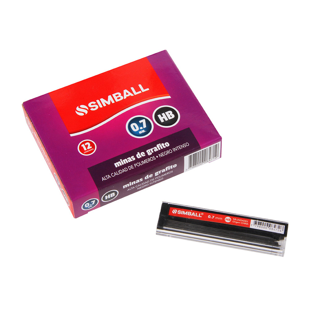  MINA LAPIZ MECANICO SIMBALL 0.7 HB