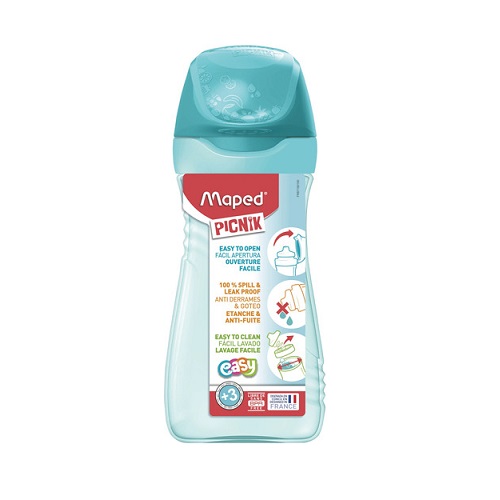  BOTELLA MAPED PLASTICO ORIGIN 430ML  TURQUESA