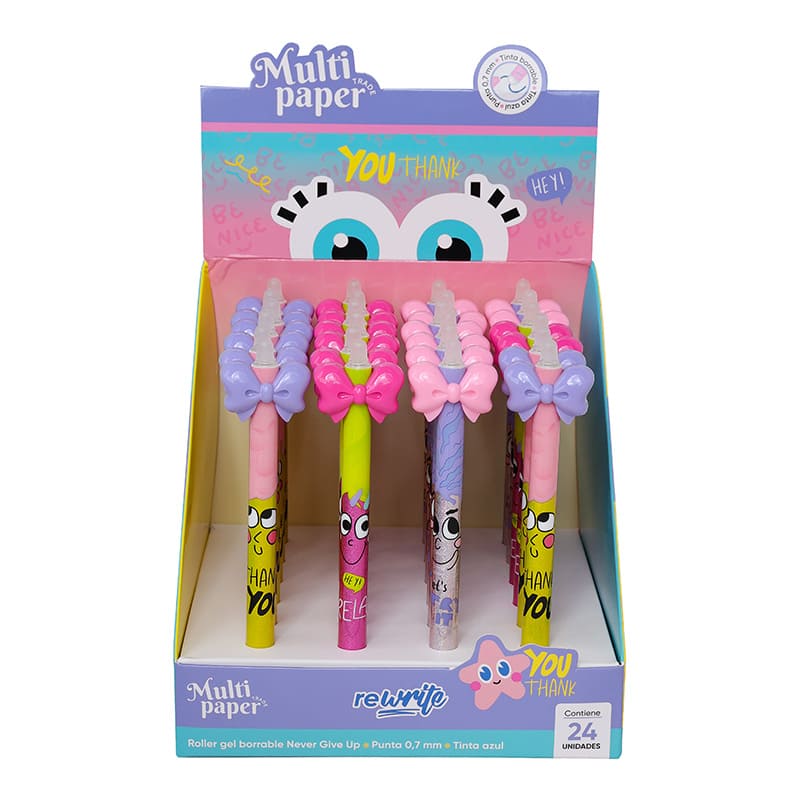  ROLLER BORRABLE MULTIPAPER OMI 07MM  DISPLAY X12 TINTA AZUL