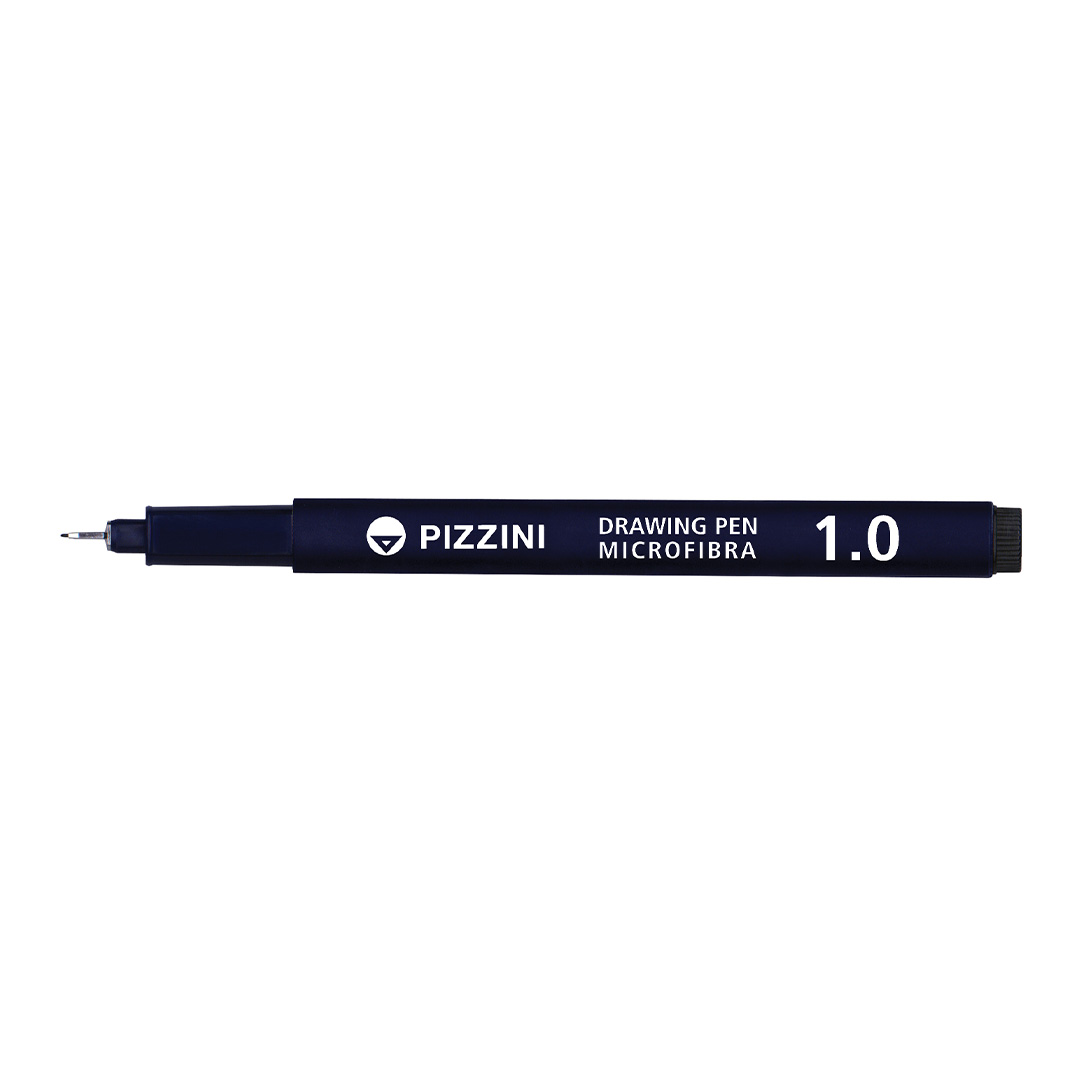  MICROFIBRA PIZZINI 1.0MM NEGRO X12
