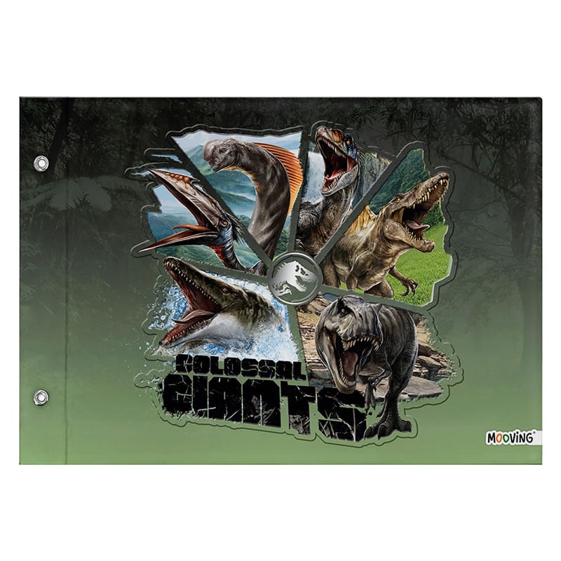 CARPETA ESCOLAR TAPA N5 MOOVING  JURASSIC WORLD