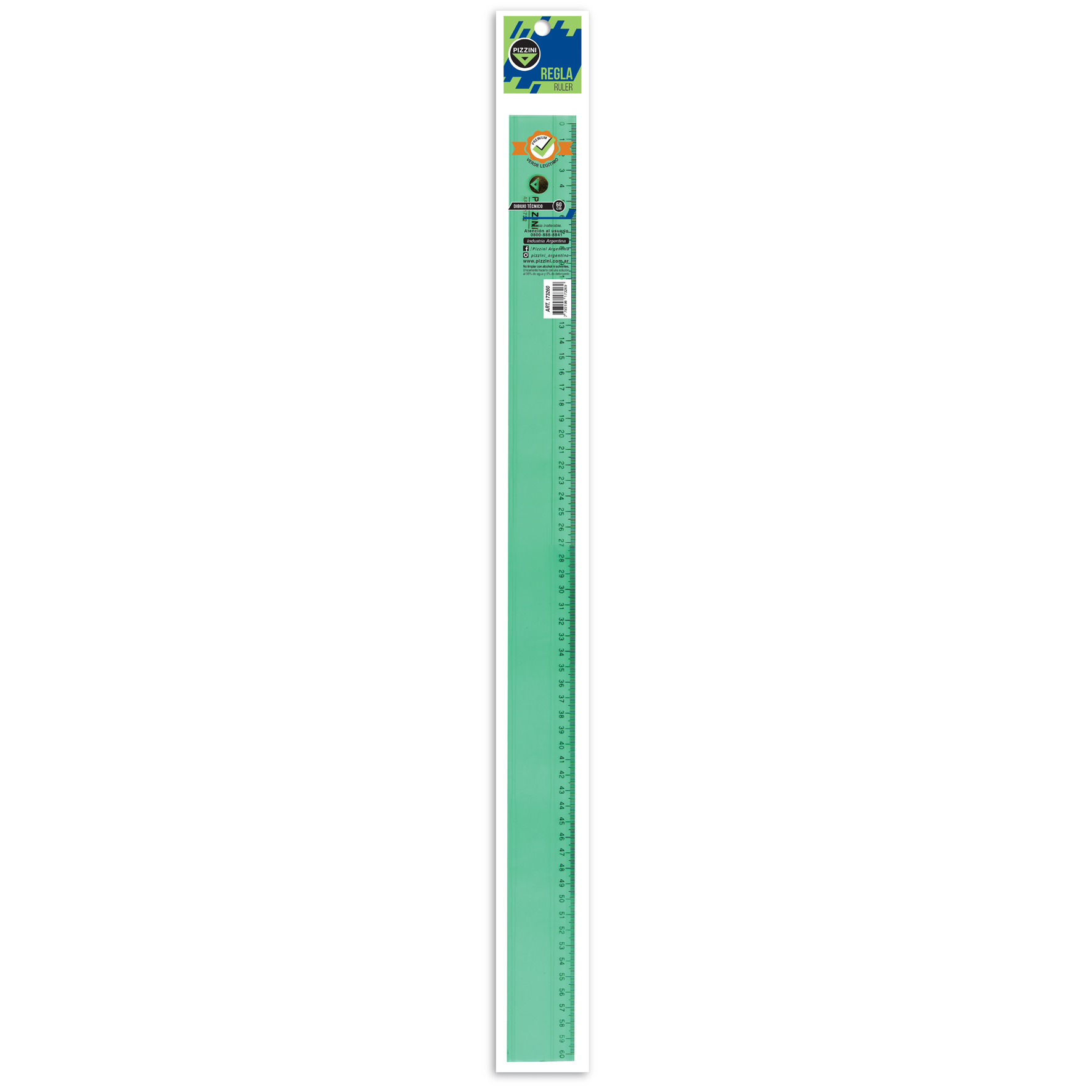  REGLA 60CM PIZZINI ESTUDIO