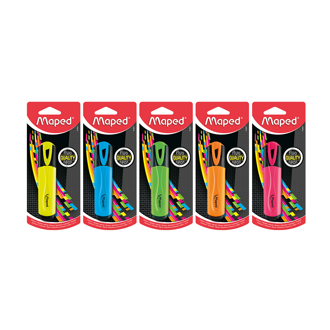  RESALTADOR CHATO MAPED BLISTER X1 FLUO;
SURTIDO