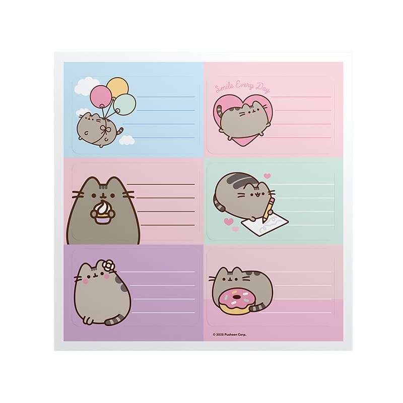  ETIQUETA MOOVING PUSHEEN X12