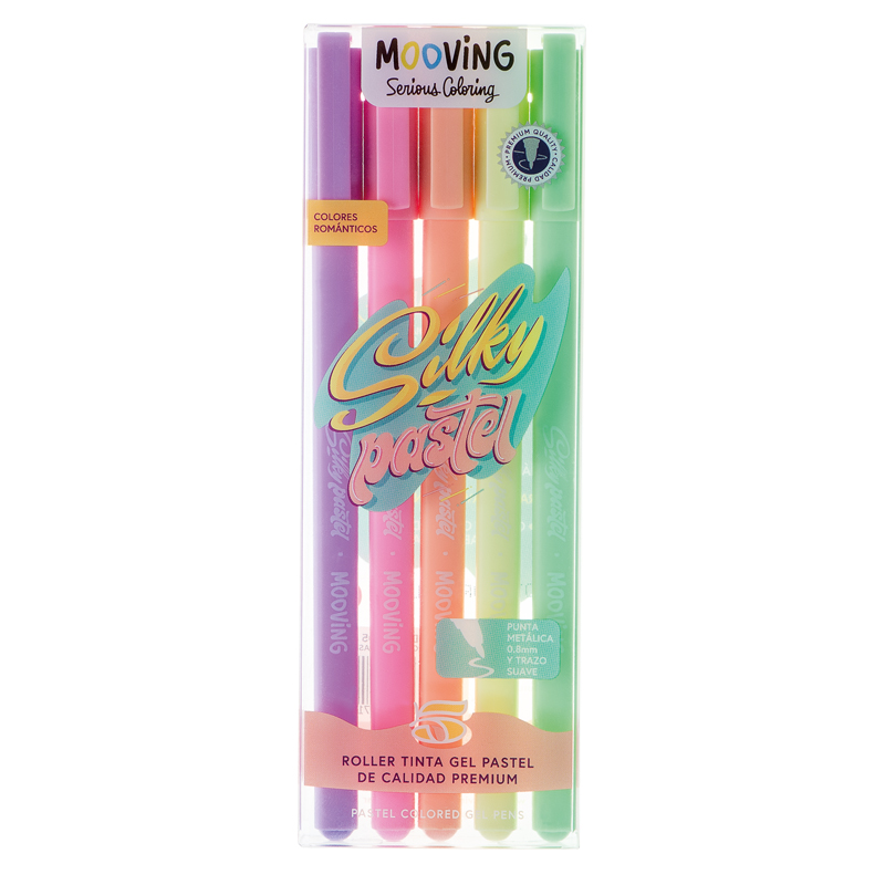  ROLLER GEL MOOVING PASTEL X5
