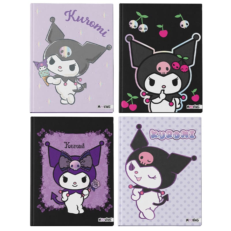  CUADERNO MOOVING 16X21 TAPA DURA COSIDO;
48H KUROMI