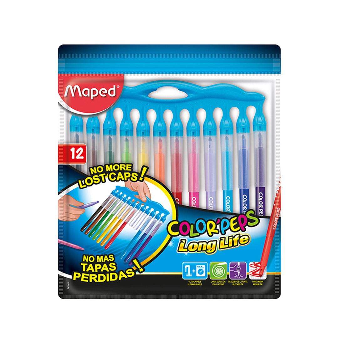  MARCADOR ESCOLAR MAPED LONG LIFE  INNOVATION X 12