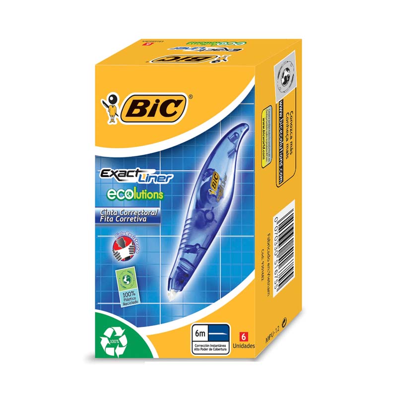  CINTA CORRECTORA BIC EXACT LINER X6