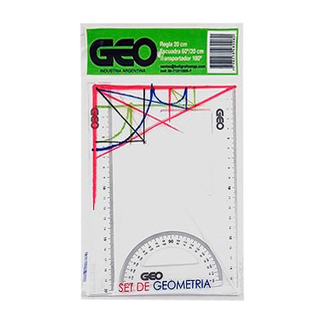  SET GEOMETRIA GEO 3 PIEZAS