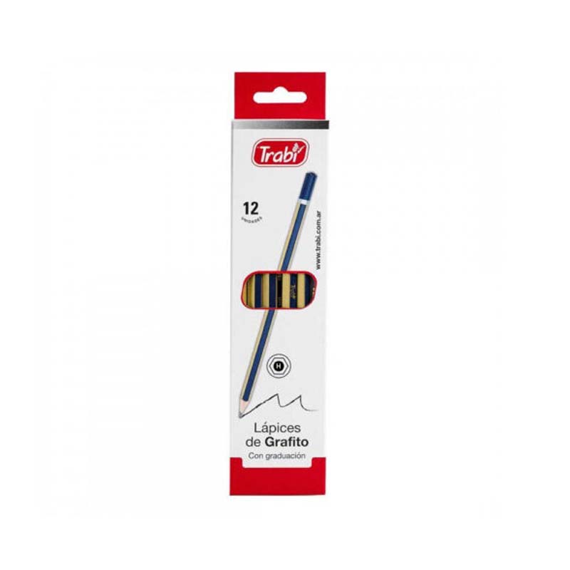  LAPIZ GRAFITO TRABI H X12