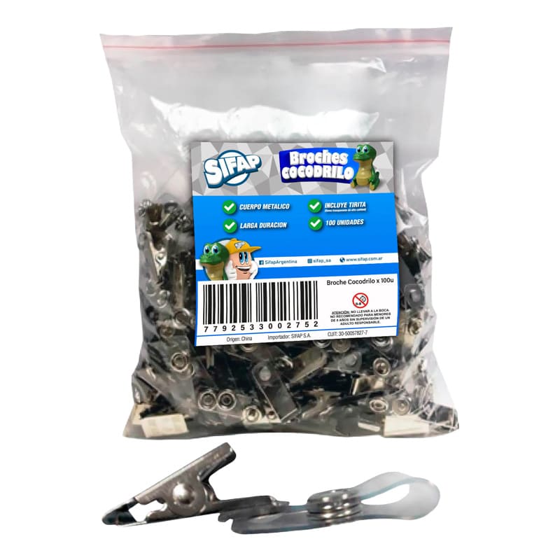  BROCHE COCODRILO SIFAP X100