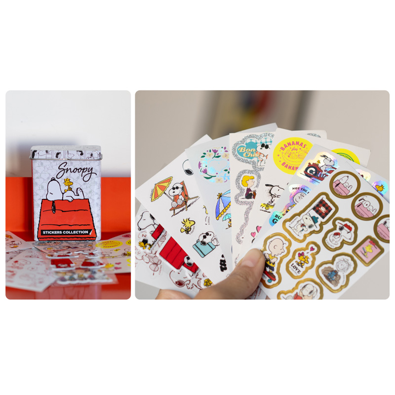  STICKERS LATA WERO SNOOPY 8 PLANCHAS  PACK X10