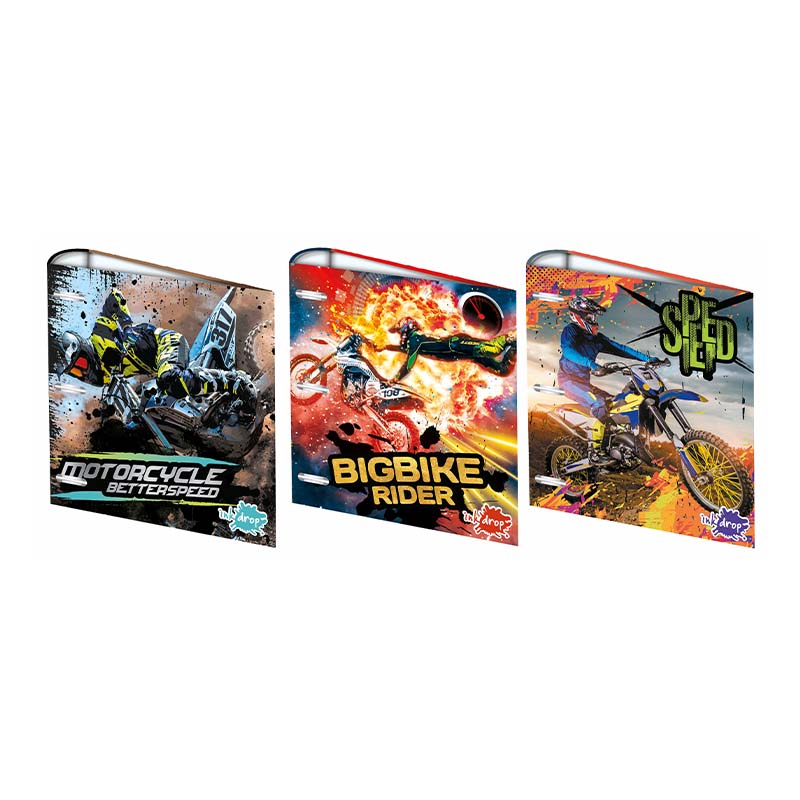  CARPETA ESCOLAR INKDROP 3X40 MOTOCROSS