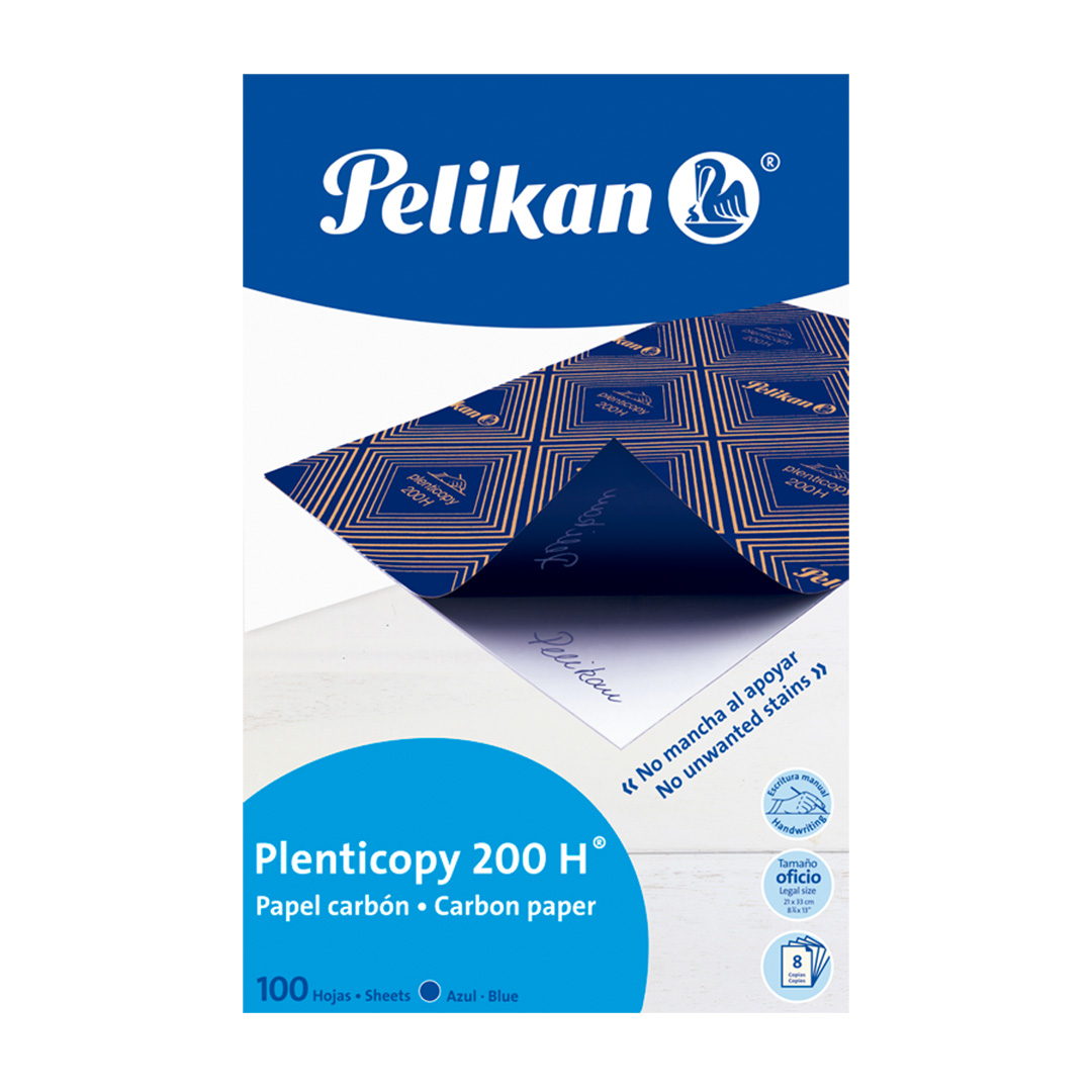  CARBONICO PELIKAN PLENTICOPY OFICIO  X100 HOJAS AZUL