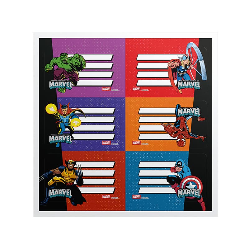  ETIQUETA MOOVING X12 MARVEL