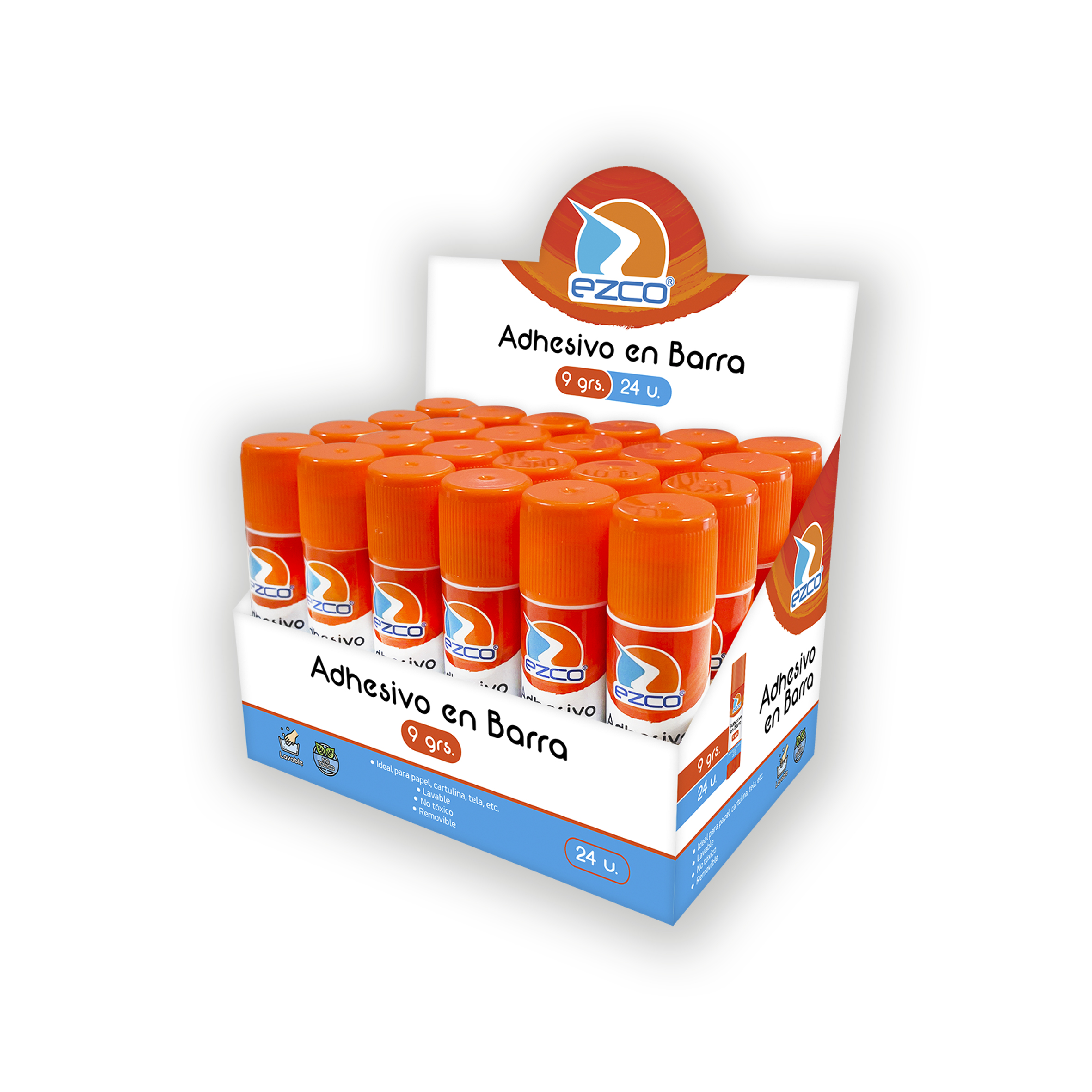 ADHESIVO BARRA EZCO 9GR DISPLAY X24