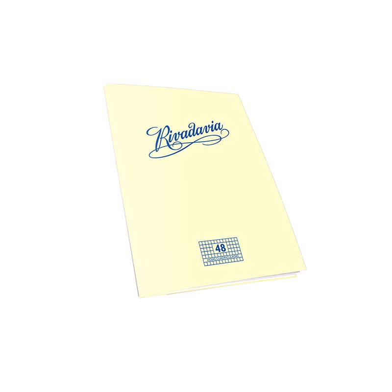  CUADERNO RIVADAVIA 16X21 TAPA FLEXIBLE;
TRADICIONAL 48 HOJAS CUADRICULADO
