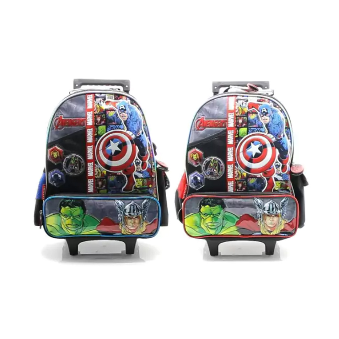 MOCHILA CRESKO 16 CARRO AVENGERS MARVEL;
SUPER LOGO