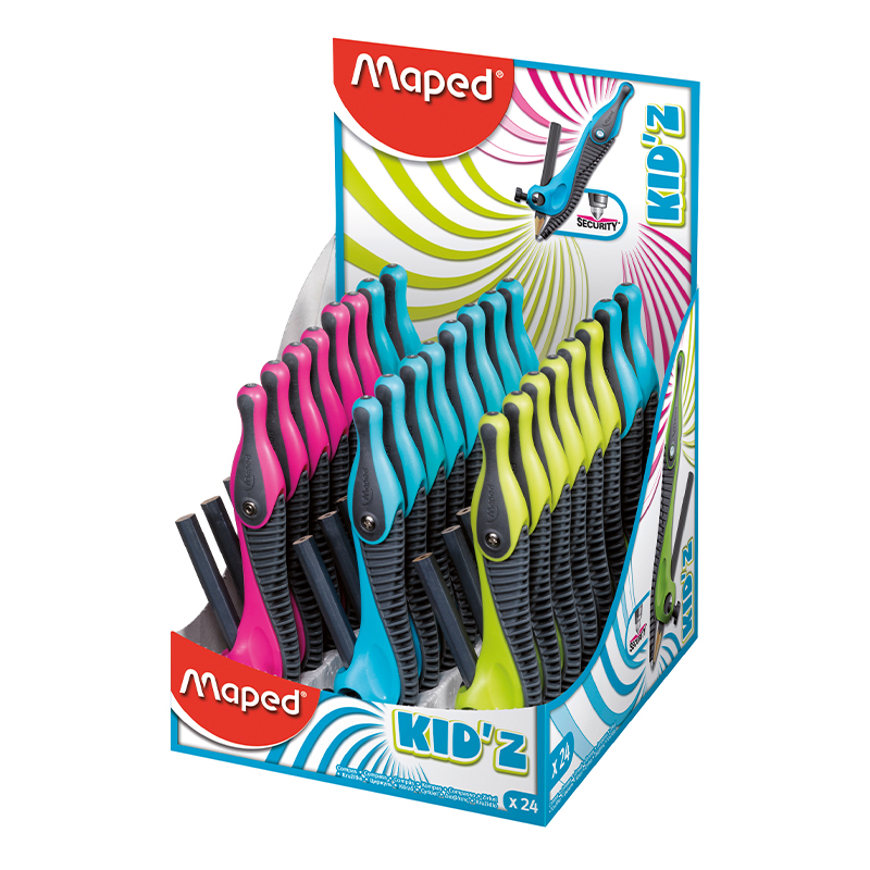  COMPAS MAPED PLASTICO ABRAZ KIDZ DISPX24